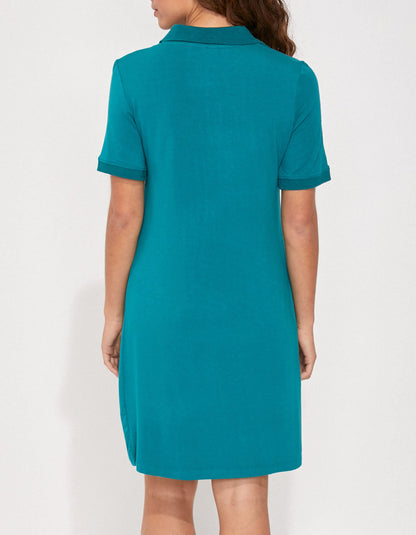 Robe polo imprimée fluide Ecovero ARUNA