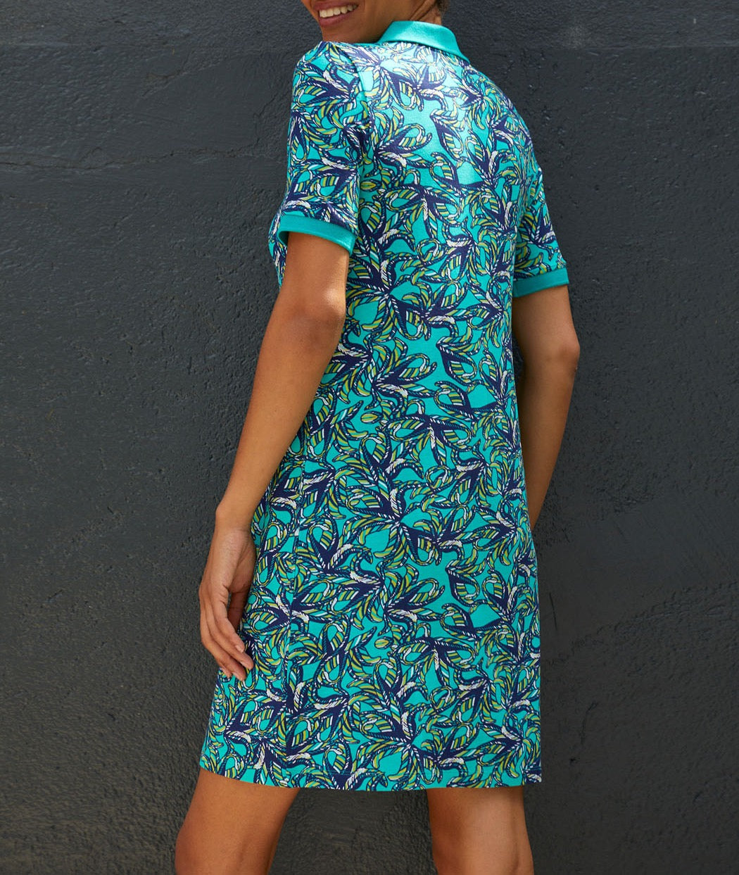 Robe polo imprimée fluide Ecovero ARUNA