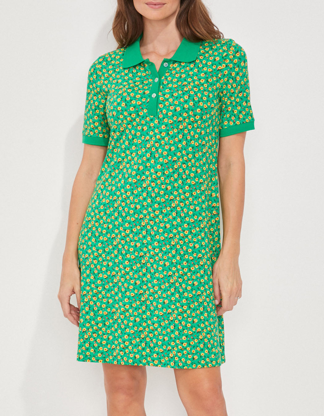 Robe polo imprimée fluide Ecovero ARUNA