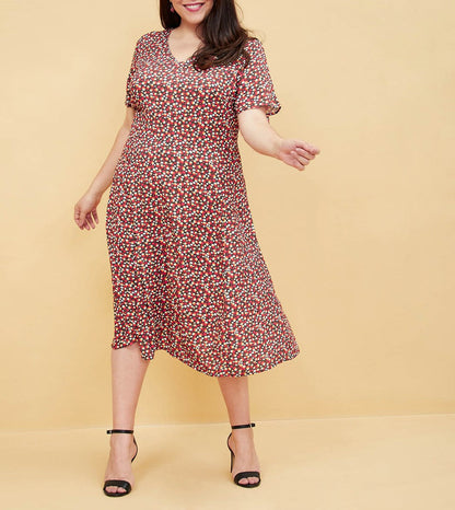 Robe fluide midi Bindi | 46 au 56