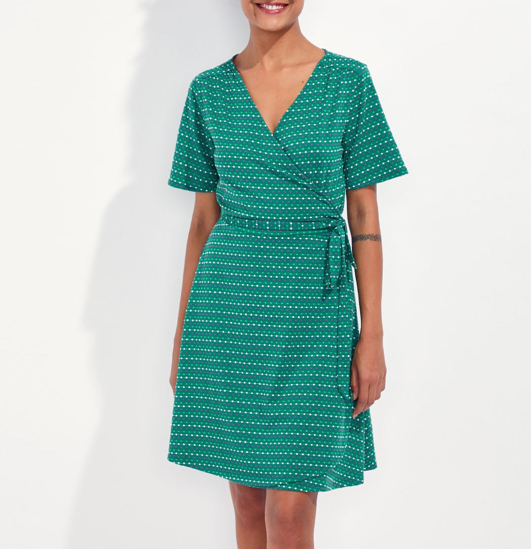 Robe portefeuille imprimée BALI