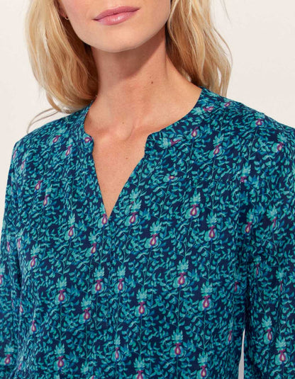 Robe longue imprimée coton bio CATELEYA