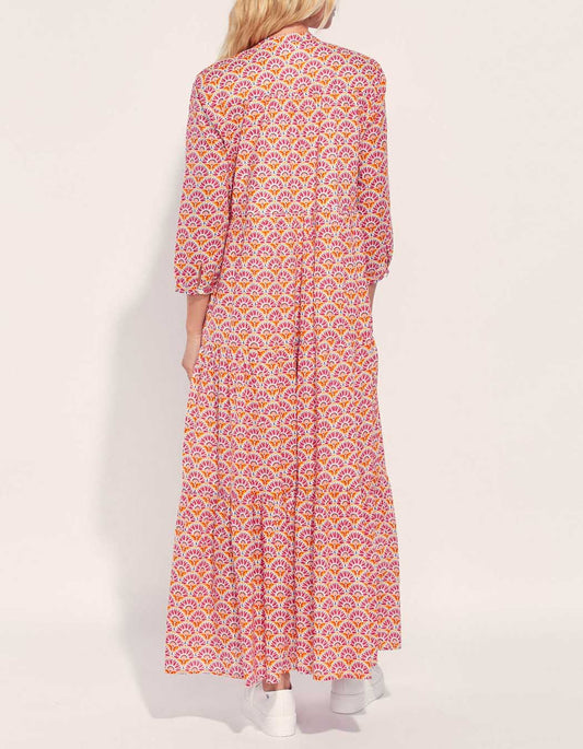Robe longue imprimée coton bio CATELEYA