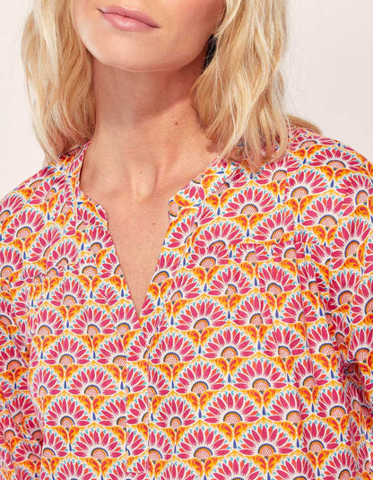 Robe longue imprimée coton bio CATELEYA