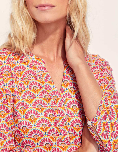 Robe longue imprimée coton bio CATELEYA