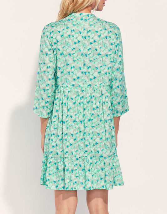Robe fluide volants imprimée Ecovero DALESHKA