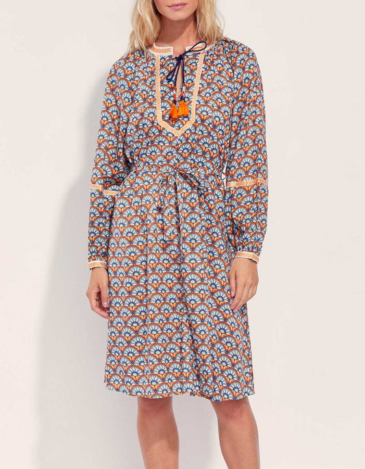 Robe ample imprimée coton bio ELUZAI