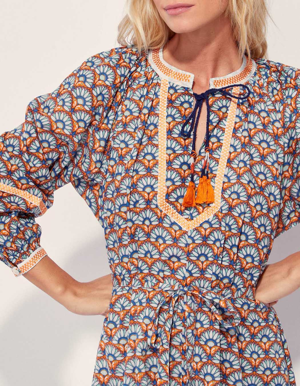 Robe ample imprimée coton bio ELUZAI