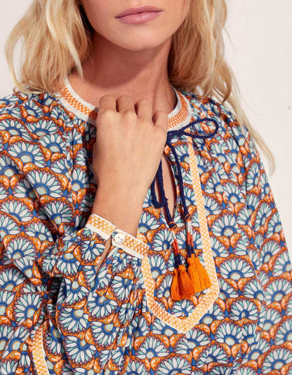 Robe ample imprimée coton bio ELUZAI