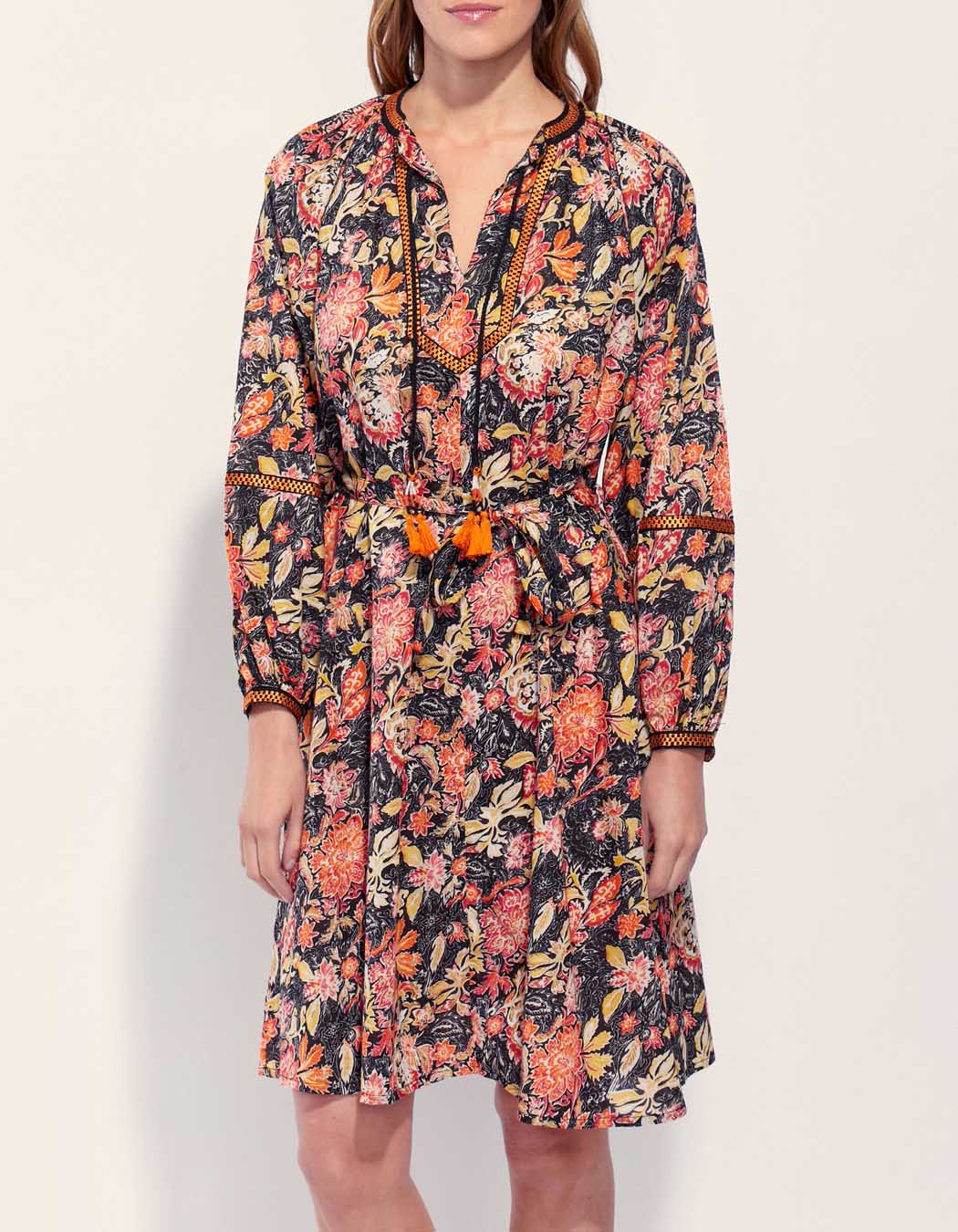 Robe ample imprimée coton bio ELUZAI