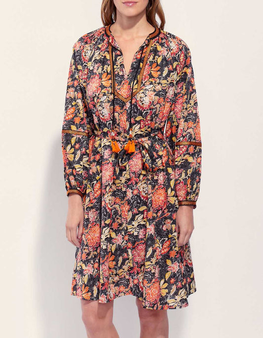 Robe ample imprimée coton bio ELUZAI