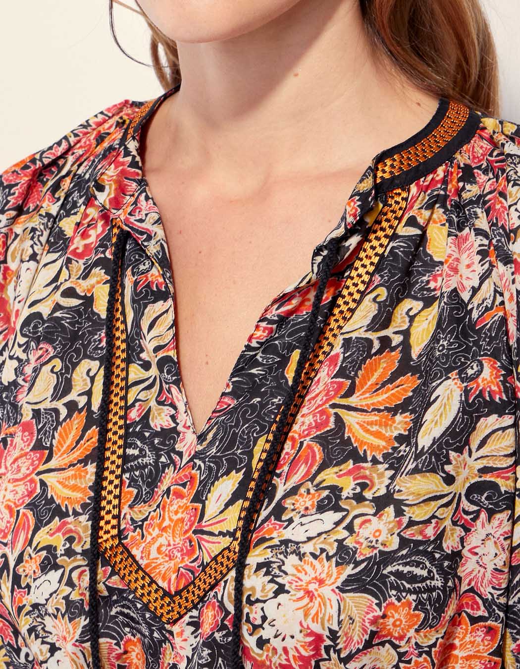 Robe ample imprimée coton bio ELUZAI