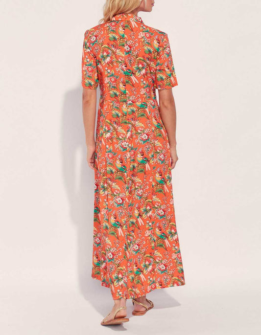Robe chemise longue imprimée Ecovero GUADALUPE