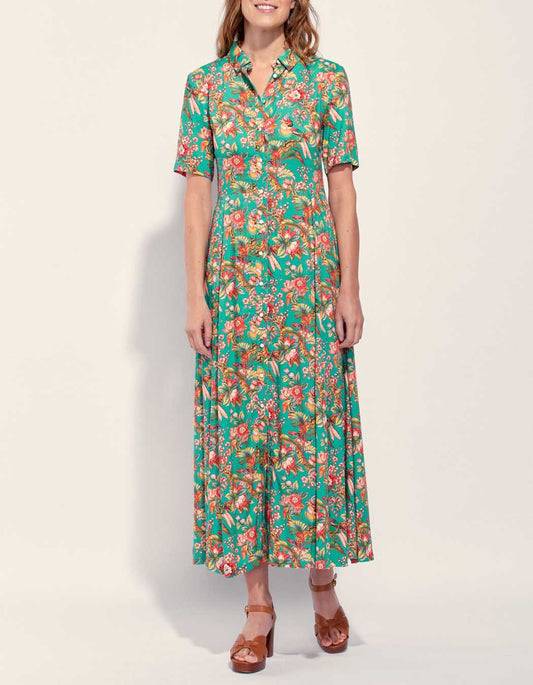 Robe chemise longue imprimée Ecovero GUADALUPE