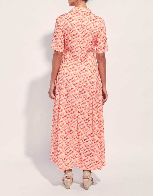 Robe chemise longue imprimée Ecovero GUADALUPE