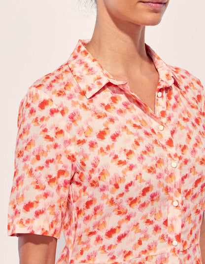 Robe chemise longue imprimée Ecovero GUADALUPE