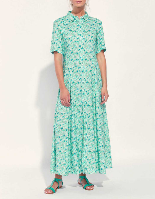 Robe chemise longue imprimée Ecovero GUADALUPE