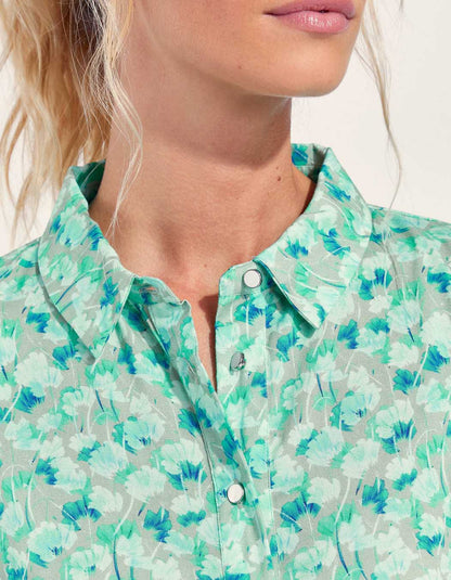 Robe chemise longue imprimée Ecovero GUADALUPE