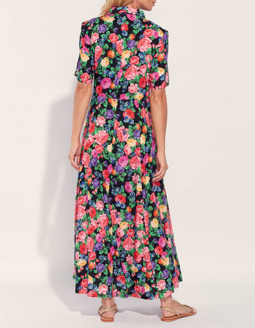 Robe chemise longue imprimée Ecovero GUADALUPE