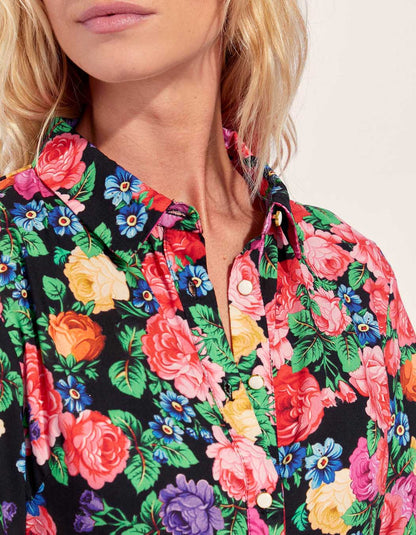 Robe chemise longue imprimée Ecovero GUADALUPE
