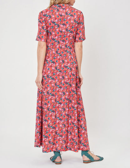 Robe chemise imprimée midi fluide Ecovero GUAPA