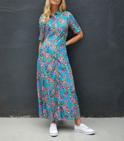 Robe chemise imprimée midi fluide Ecovero GUAPA