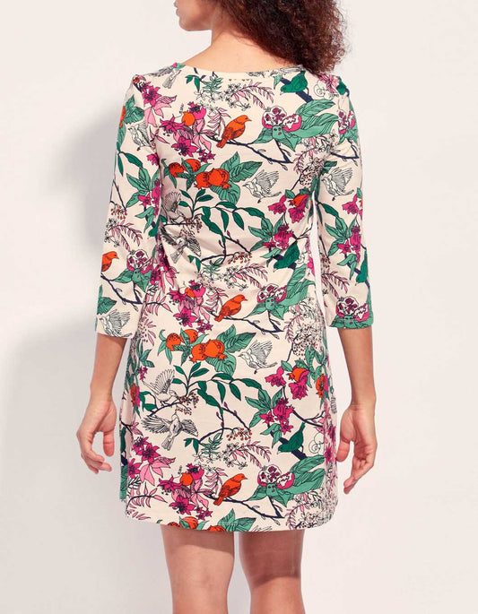 Robe coton bio imprimée MIRANDA