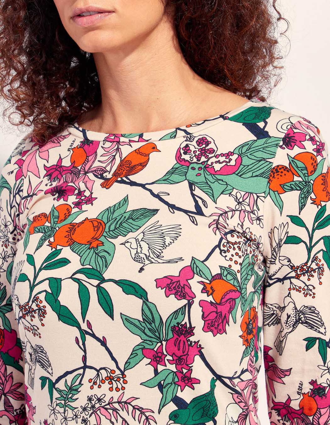 Robe coton bio imprimée MIRANDA
