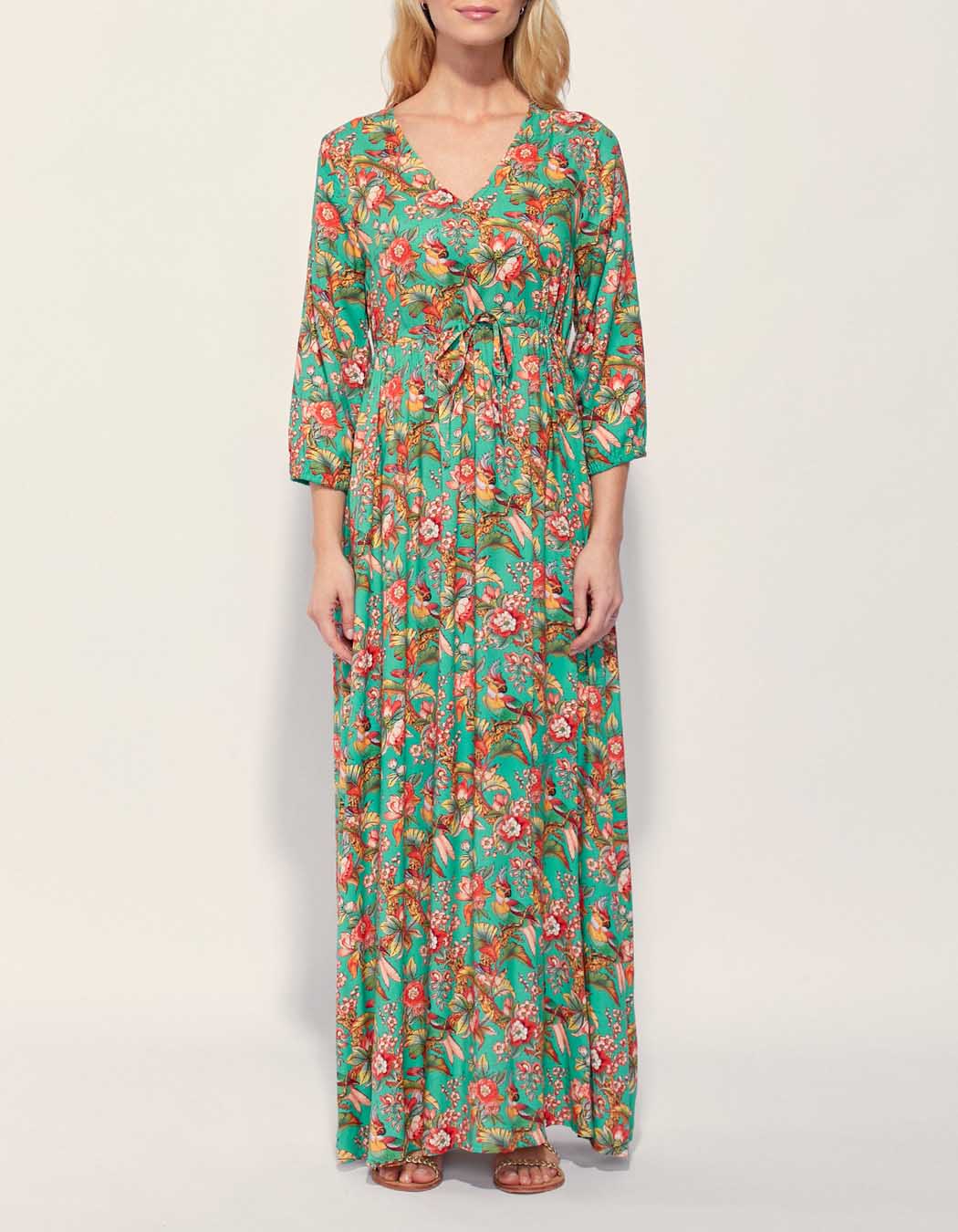 Robe longue imprimée Ecovero QUIMPUR