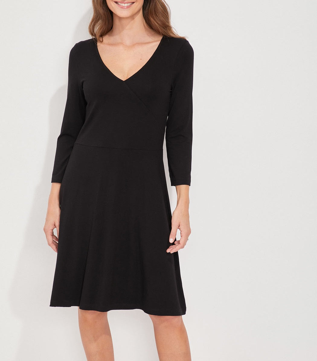 Robe imprimée maille col croisé Ecovero TALLADY