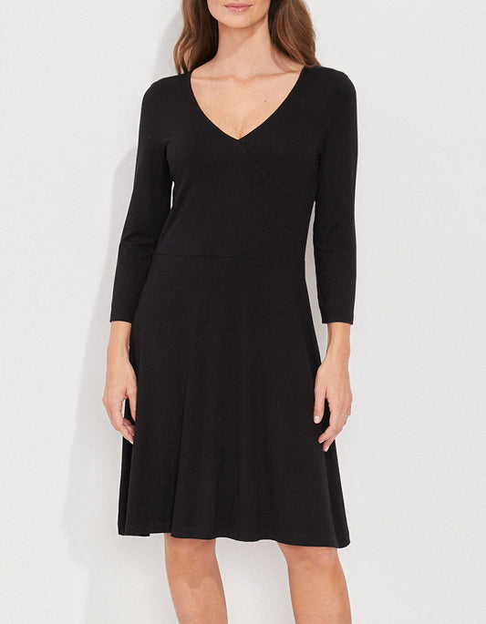 Robe imprimée maille col croisé Ecovero TALLADY