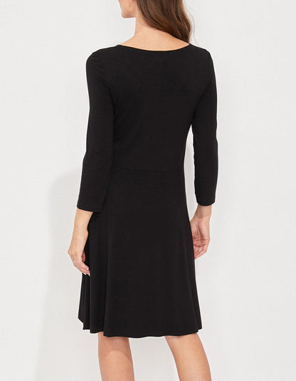 Robe imprimée maille col croisé Ecovero TALLADY