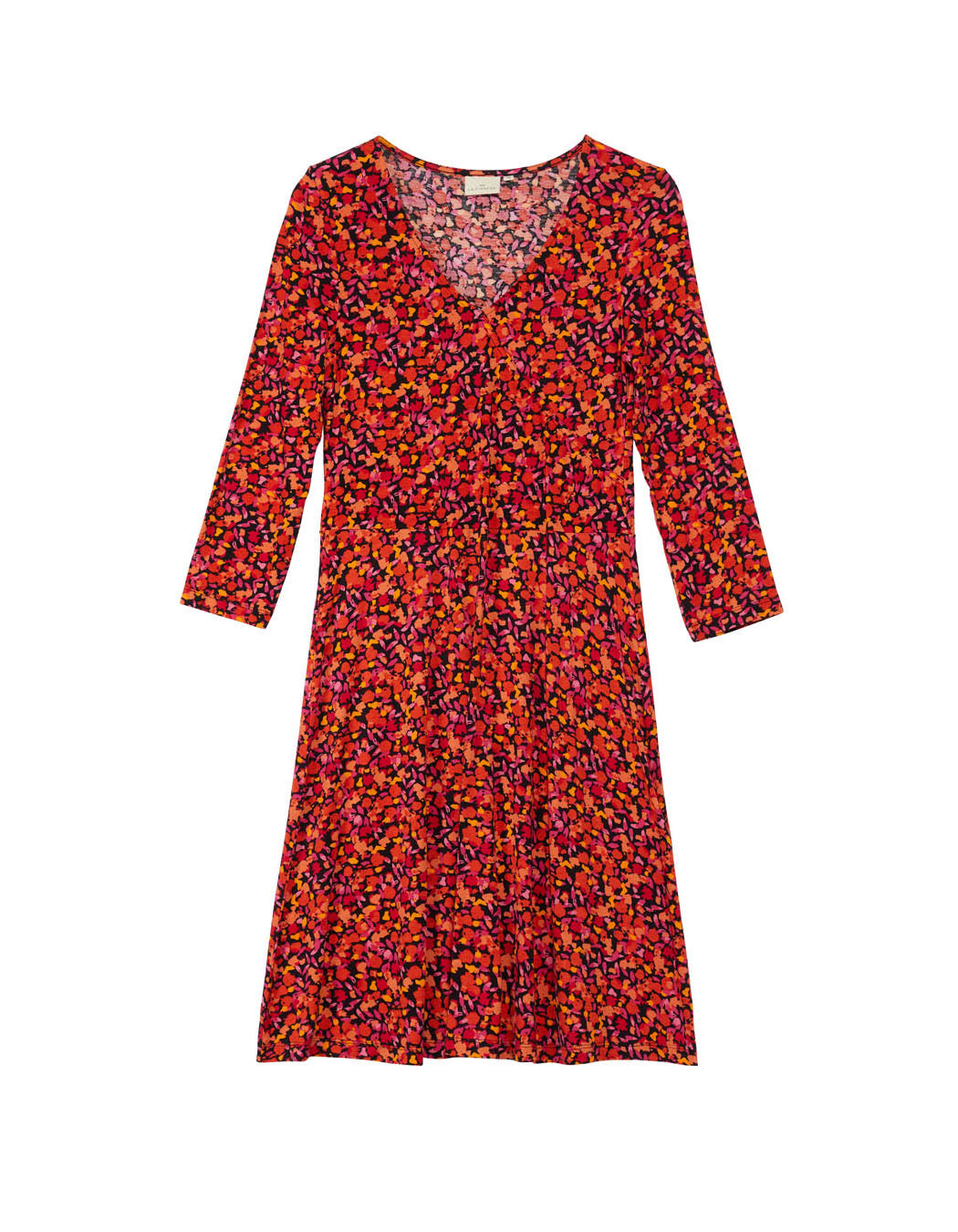 Robe imprimée maille col croisé Ecovero TALLADY