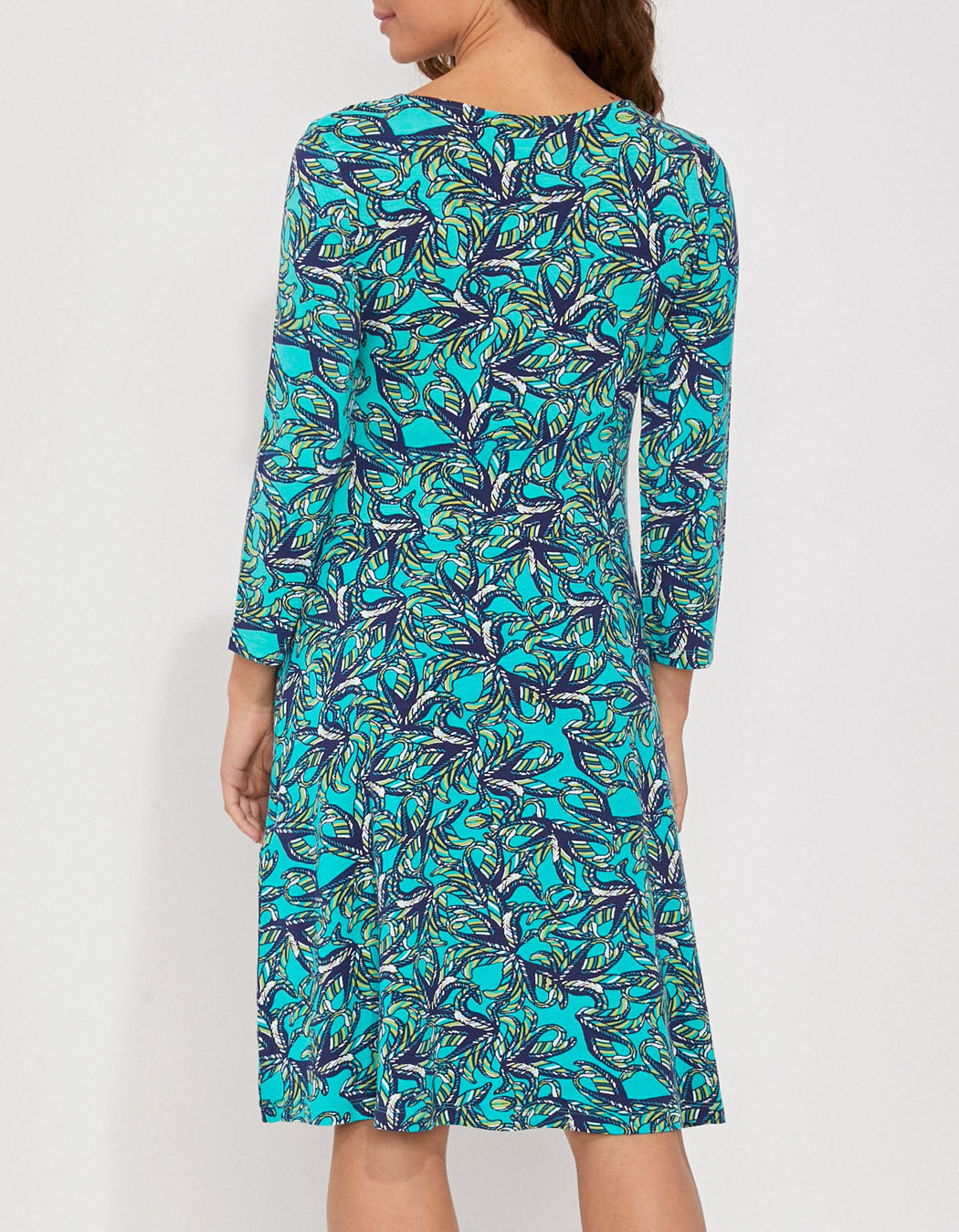 Robe imprimée maille col croisé Ecovero TALLADY