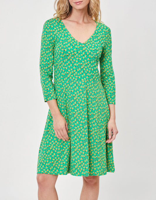 Robe imprimée maille col croisé Ecovero TALLADY