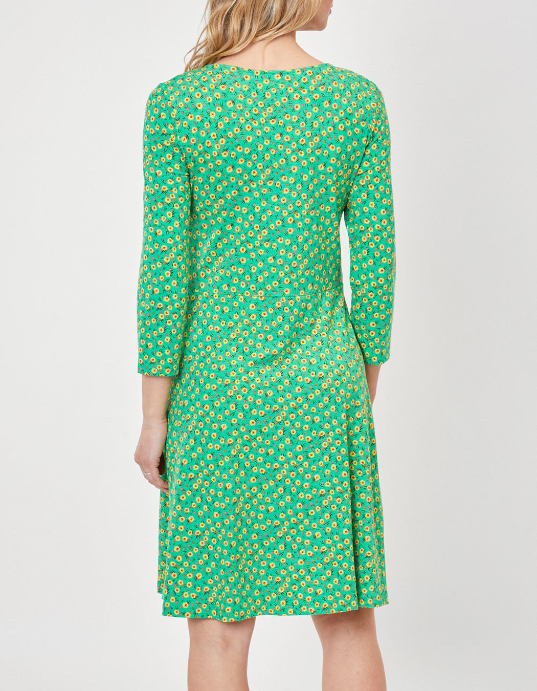Robe imprimée maille col croisé Ecovero TALLADY