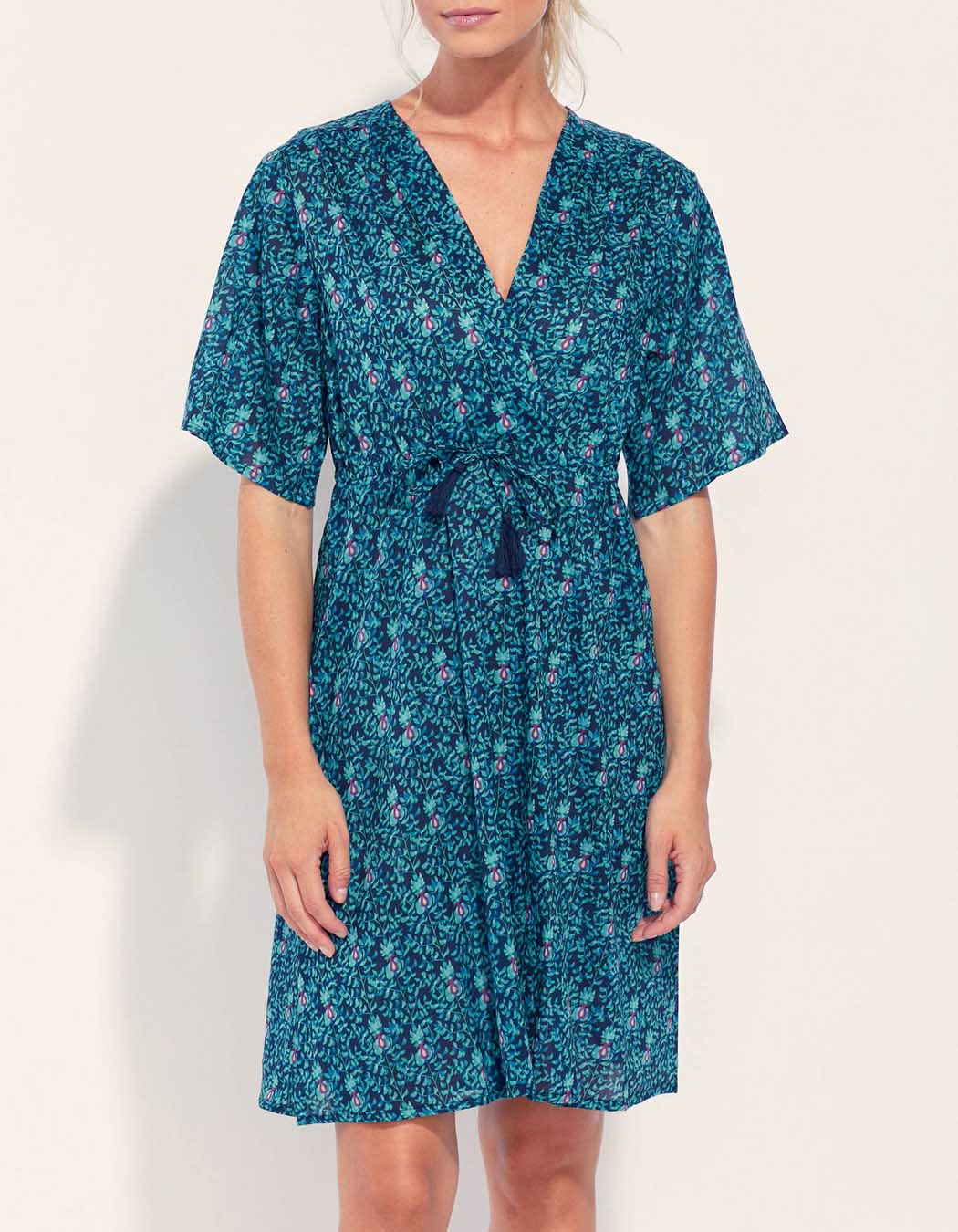 Robe coton bio évasée imprimée ZAINA