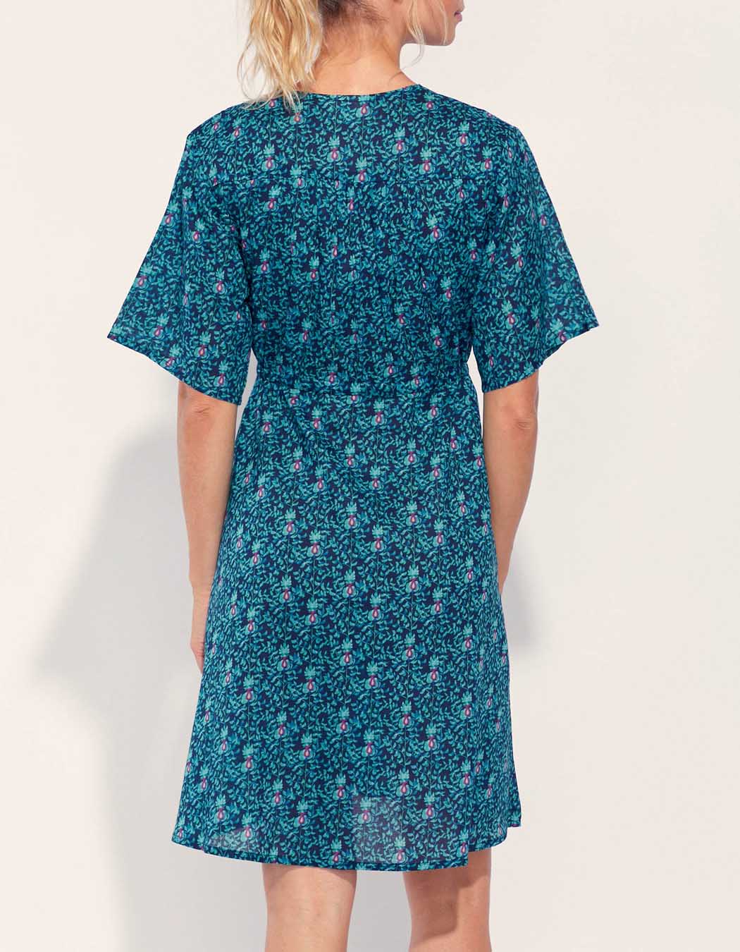 Robe coton bio évasée imprimée ZAINA