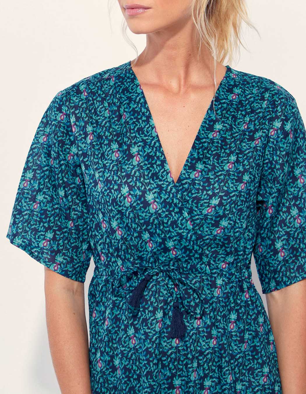 Robe coton bio évasée imprimée ZAINA