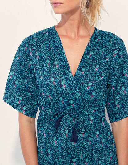 Robe coton bio évasée imprimée ZAINA