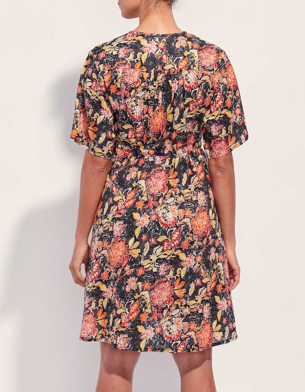 Robe coton bio évasée imprimée ZAINA