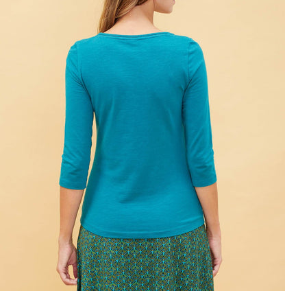 T-shirt coton bio manches 3/4 Amali