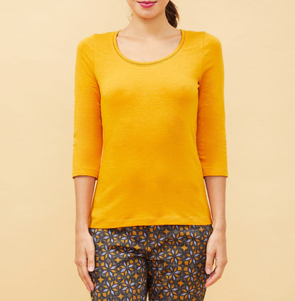 T-shirt coton bio manches 3/4 Amali