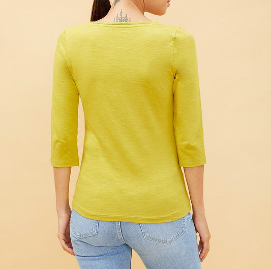 T-shirt coton bio manches 3/4 Amali