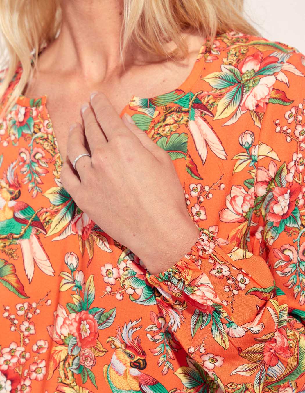 Blouse fluide imprimée Ecovero GALICIA