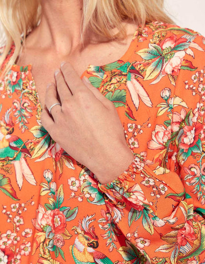 Blouse fluide imprimée Ecovero GALICIA