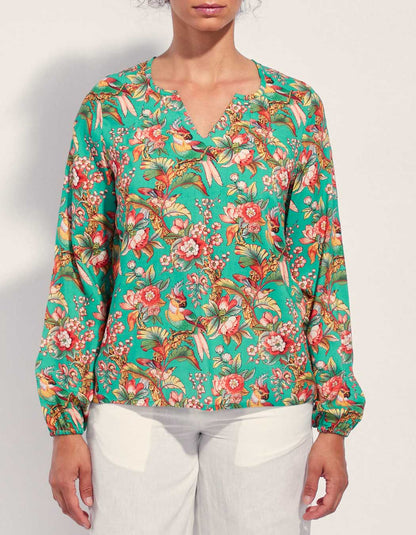 Blouse fluide imprimée Ecovero GALICIA