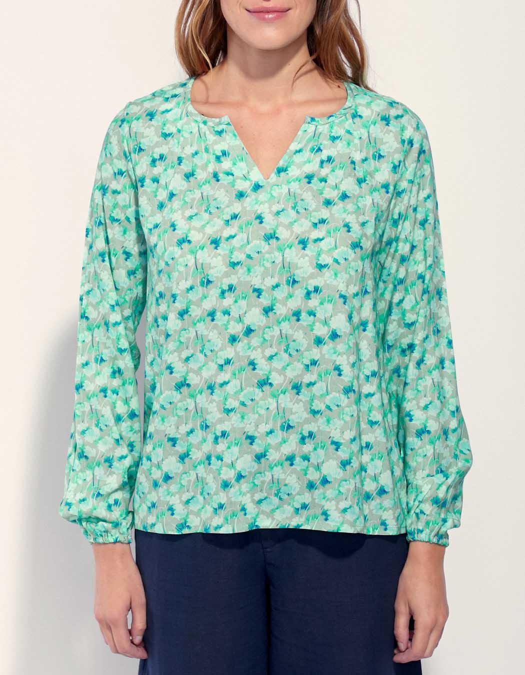 Blouse fluide imprimée Ecovero GALICIA