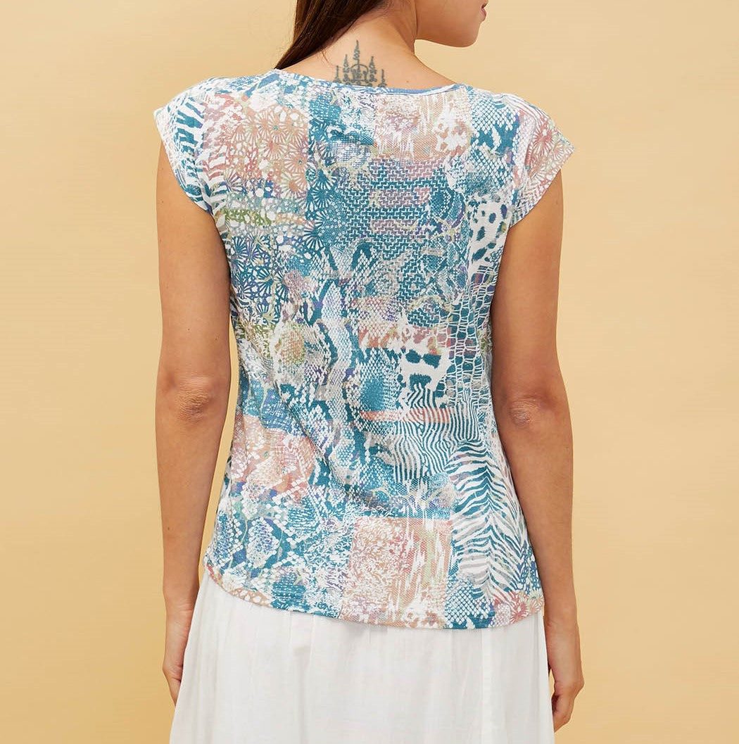 T-shirt fluide manches courtes Bacacia