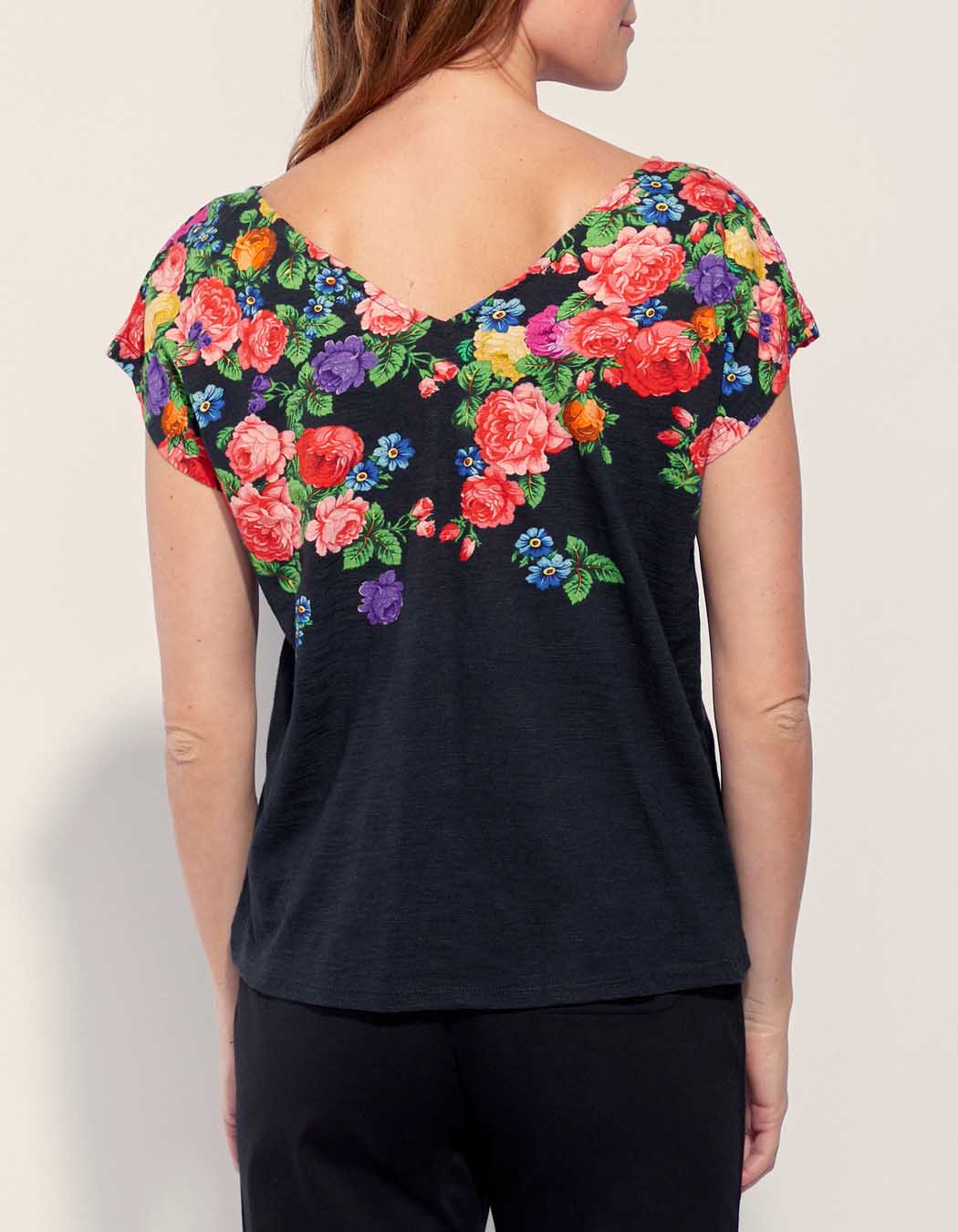 Tee shirt coton flammé bio BACACIANE